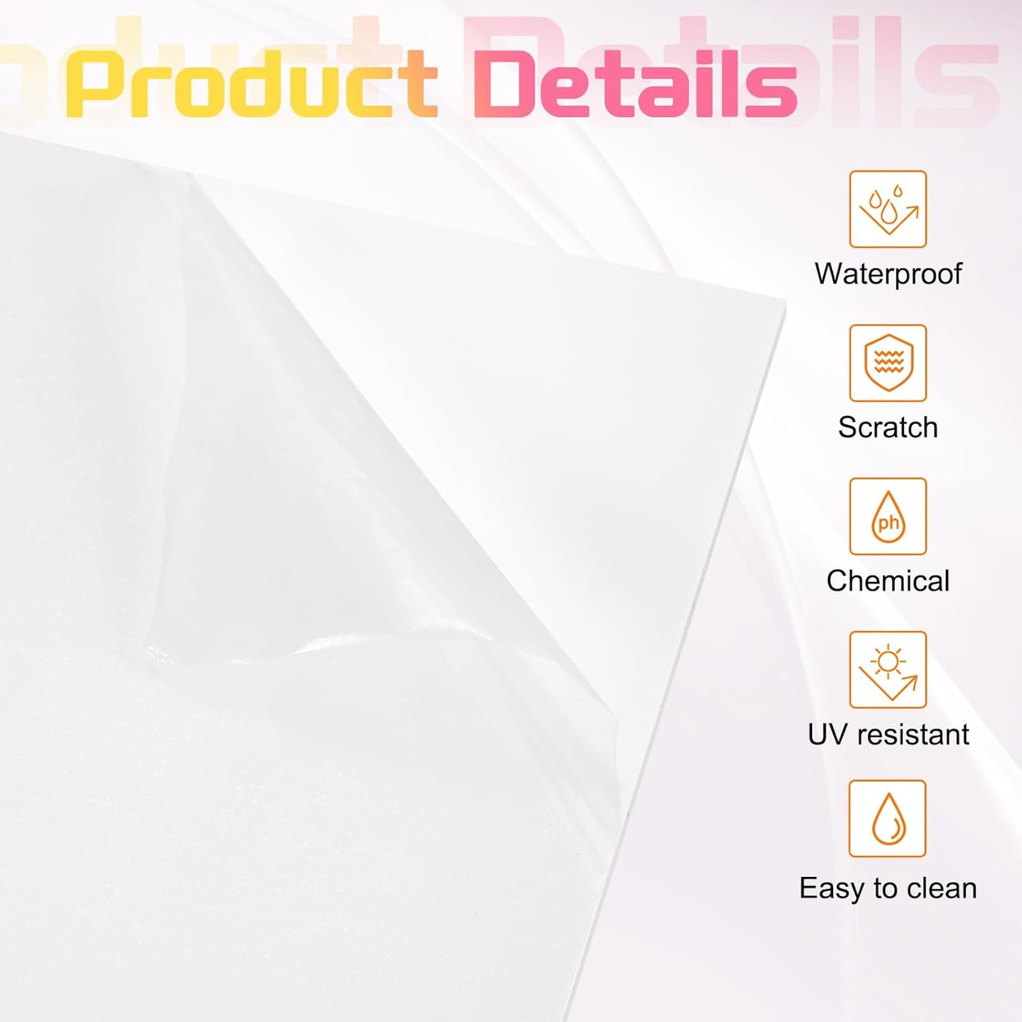 uxcell 3Pcs Acrylic Sheets 12x6 Inch Acrylic Panel 1/8 Inch-3mm Plastic Board for Picture Frames Sign Holders DIY Display Projects Craft, White