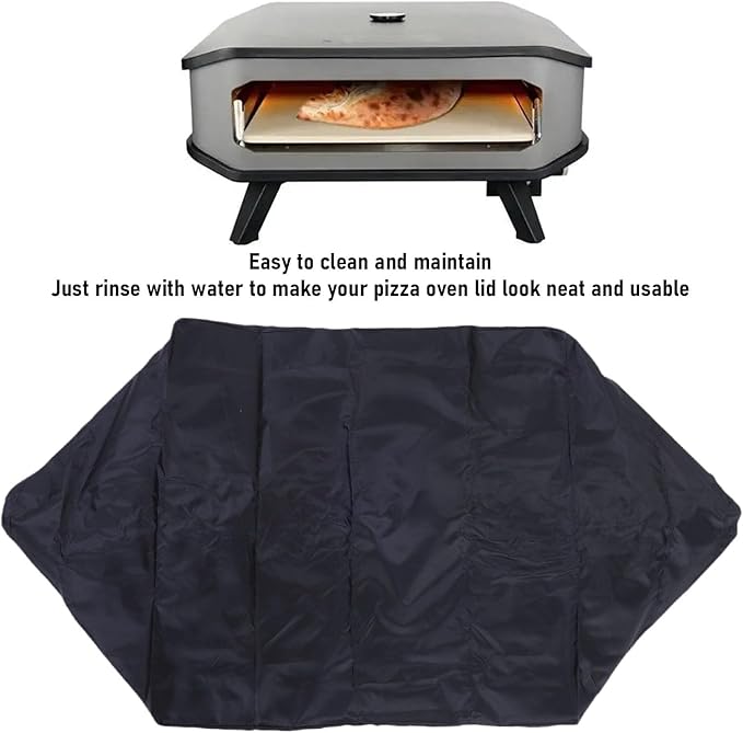 Yosoo Health Gear Gas Pizza Oven Cover, 420D Oxford Fabric with Water Proof Strip and Adjustable Buckle Straps, for 90347 Gas Pizza Oven, Windproof with Drawstring and Handles