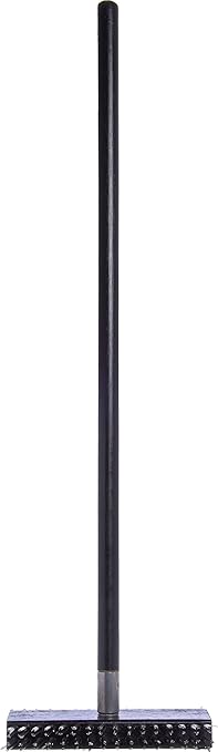 SPARTA 4029000 Stainless Steel Grill Brush, Grill Scraper With Metal Bristles, 30.5 Inches, Black