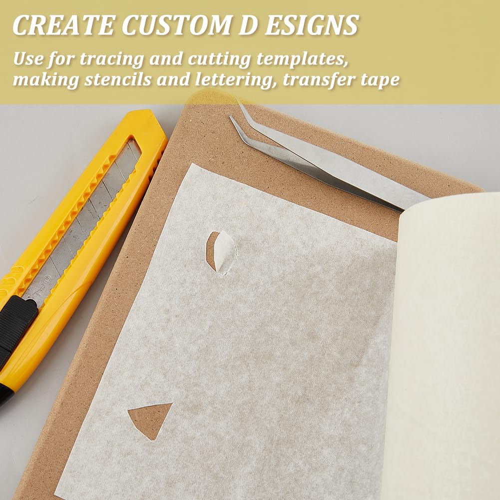 SUPERFINDINGS 20m 1Roll Masking Film, Tape Textured Paper for Painting Masking Frisket Tracing Frisket for Artists Airbrush Graphics Automotive Motorcycle