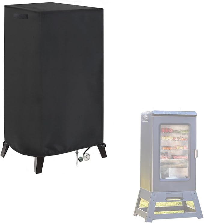 Smoker Cover Fit for East Oak Ridgewood Pro 30" Electric Smoker, Waterproof Grill BBQ Cover Vertical Smoker Covers-19 D x 18" W x 45" H