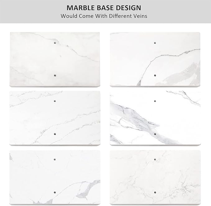 40.3 Inch Standing Towel Rack Bath Sheet Holder with Marble Design Base for Bathroom Floor 2 Tier Towel Holder Stand 304 Stainless Steel Brushed Nickel(Same Height)