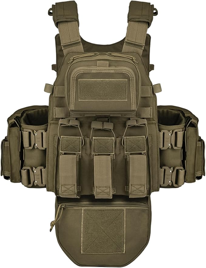 YAKEDA Tactical Outdoor Training Vest - Molle Vest With Multi-Functional Pouches For Training, Hunting & Hiking