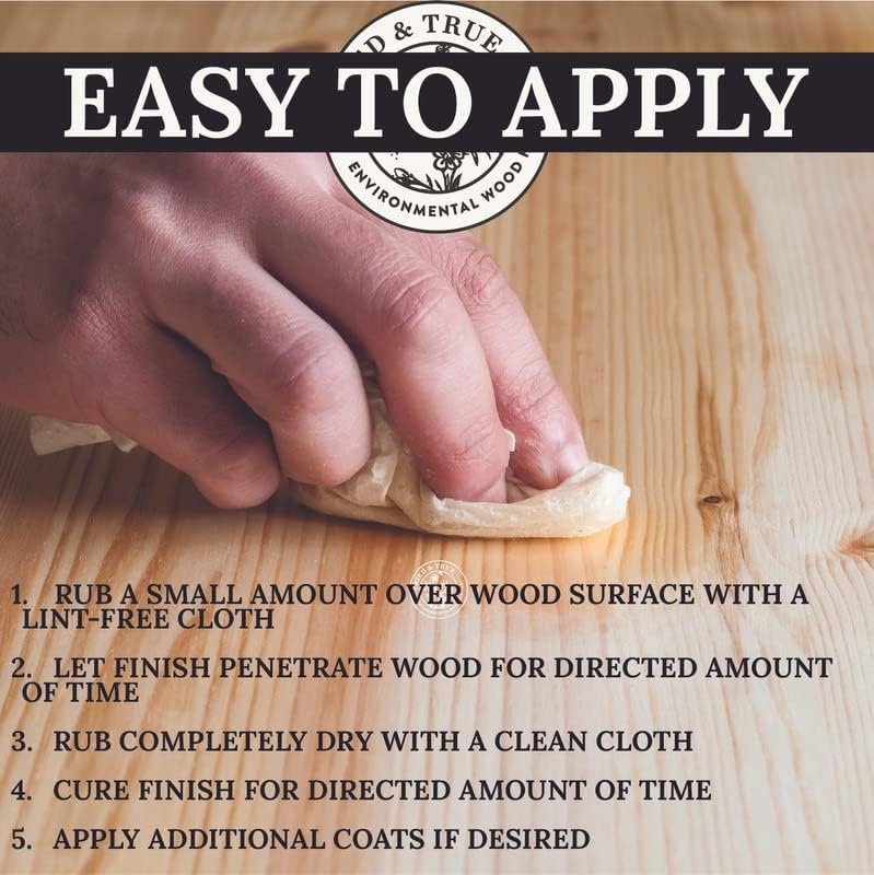 Tried & True Superior Varnish Oil Wood Finish, Quart - Natural Pine Resin & Linseed Oil, Ideal for Interior Furniture, Tables, Countertops - Non-Toxic, Scratch Resistant & Durable