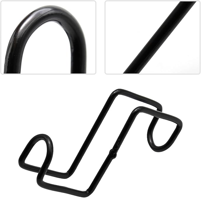 4 Inch Tack Hook Over Rail Bridle Hooks Heavy Duty Horse Water Bucke (2PCS)