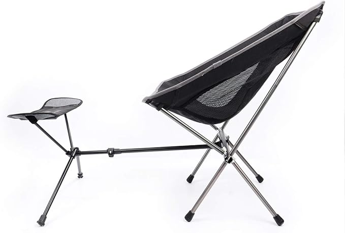 Portable Camping Chair Foot Rest Lightweight Heavy Duty Folding Outdoor Picnic Beach Travel Fishing Backpacking,Durable 600D Thicken Oxford Cloth,Sturdy Aluminum Alloy Frame,with Carry Bag