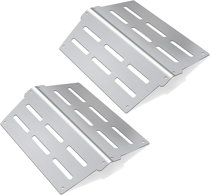 Heat Deflectors for Weber Genesis 300 Series Grills with Front Control Knob, Genesis S310 S320 S330 E310 E320 E330,13.26" Heat Deflectors for Weber 7620 7621 (7622 * 2, 304 Stainless Steel)