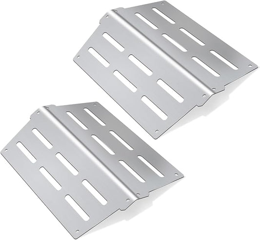Heat Deflectors for Weber Genesis 300 Series Grills with Front Control Knob, Genesis S310 S320 S330 E310 E320 E330,13.26" Heat Deflectors for Weber 7620 7621 (7622 * 2, 304 Stainless Steel)