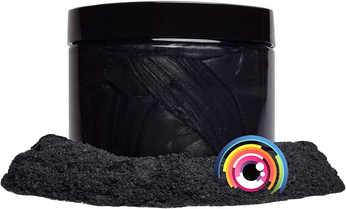 Eye Candy Pigments Premium Grey Mica Powder - Tanto Grey (50gr) - for Epoxy, Resin, Soap, Paint, Woodworking, Acrylic Pouring, Bath Bombs, Fishing Lures - DIY Arts and Crafts Additive