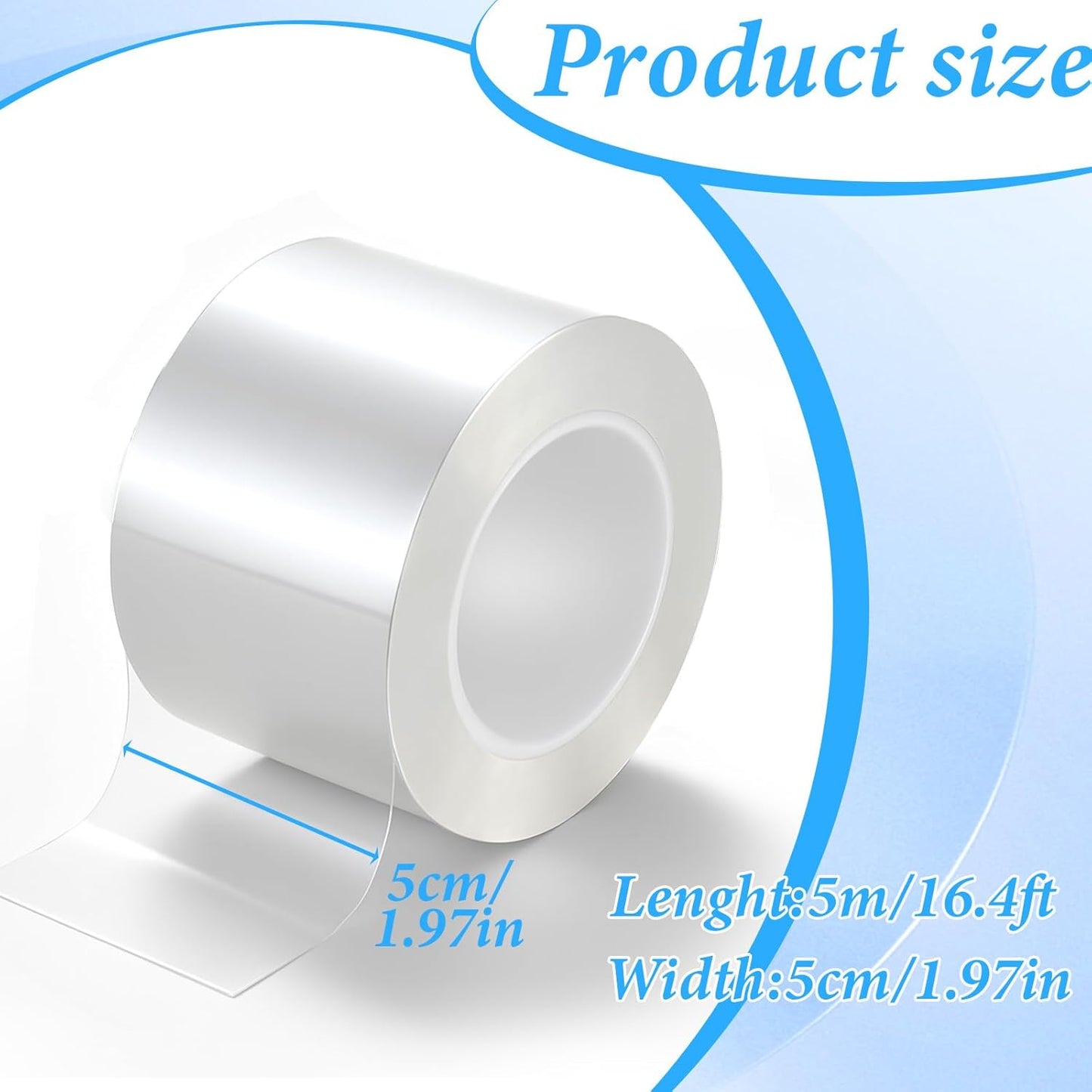 Clear Book Binding Tape 2 Inch Wide Archival Safe Acid-Free Book Repair Tape for Broken Pages Waterproof Adhesive Books Binding Tapes Material for Reinforcing Books Spines(2 Inch x 16.5 Feet)