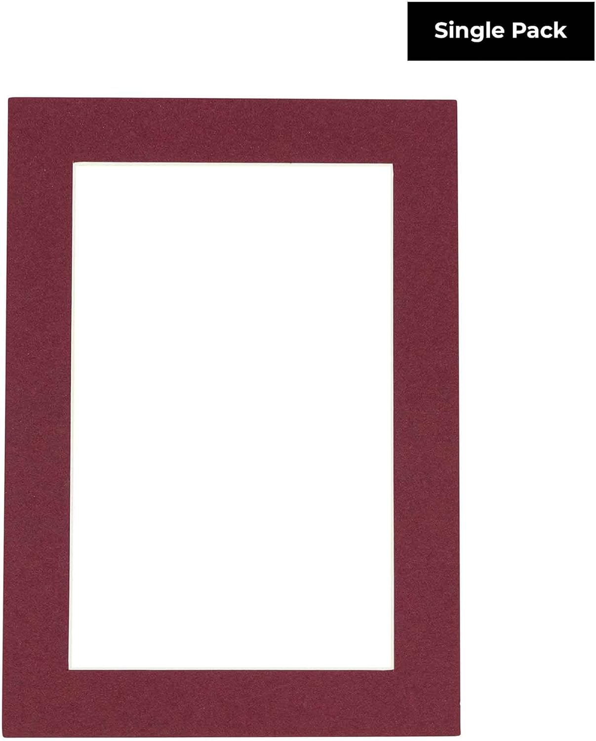 Poster Palooza 11x14 Mat for 8.5x11 Photo - Precut Maroon Picture Matboard for Frames Measuring 11 x 14 Inches - Bevel Cut Matte to Display Art Measuring 8.5 x 11 Inches - Acid Free ONE MAT