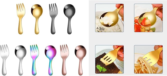2 Pcs Portable Fork Spoon Tableware Portable Spoon and Fork Set Cutlery for Camping Picnics and Outdoor Dining Camping Dining Set