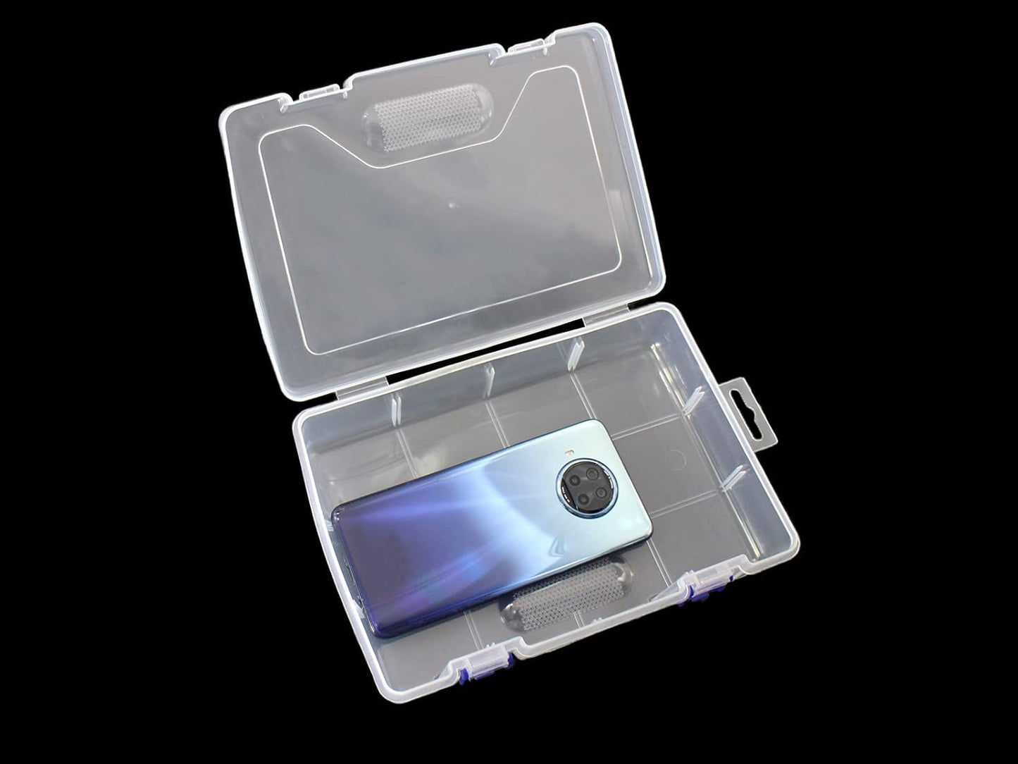 3pcs Clear Plastic Organizer Container Box, Containers Storage with Snap-tight Closure Latch For Pencils, Puzzles, Small Toys,Jewelry Making & Sewing Crafts (3pcs Large Box)