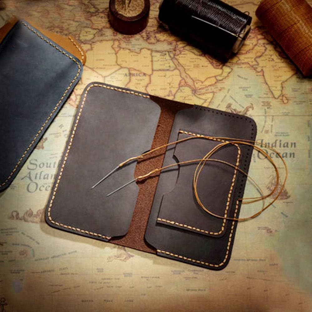 284 Yards Waxed Thread, 210D Heavy Duty Wax Upholstery Thread for Leather Sewing, 0.8mm Flat Waxed String for Bookbinding/Shoe Repairing/Leather Projects