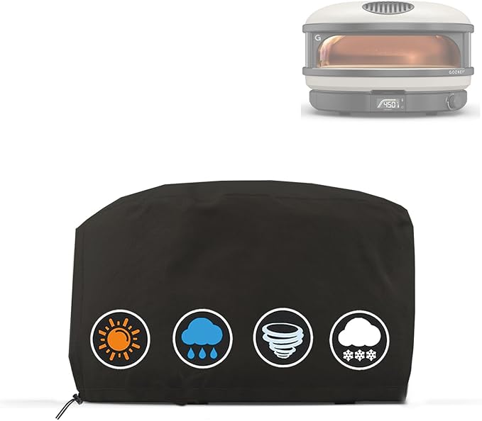 Pizza Oven Cover for Gozney Arc XL, Heavy Duty 600D Waterproof Outdoor Table top Pizza Oven Accessories for Gozney Arc XL Gas Pizza Oven Cover Black