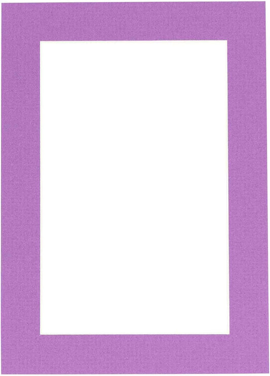 5x7 Mat for 8.5x11 Frame - Precut Mat Board Acid-Free Show Kit with Backing Board, and Clear Bags Dark Purple 5x7 Photo Matte Made to Fit a 8.5x11 Picture Frame Matboard for Framing, Pack of 1 Mat