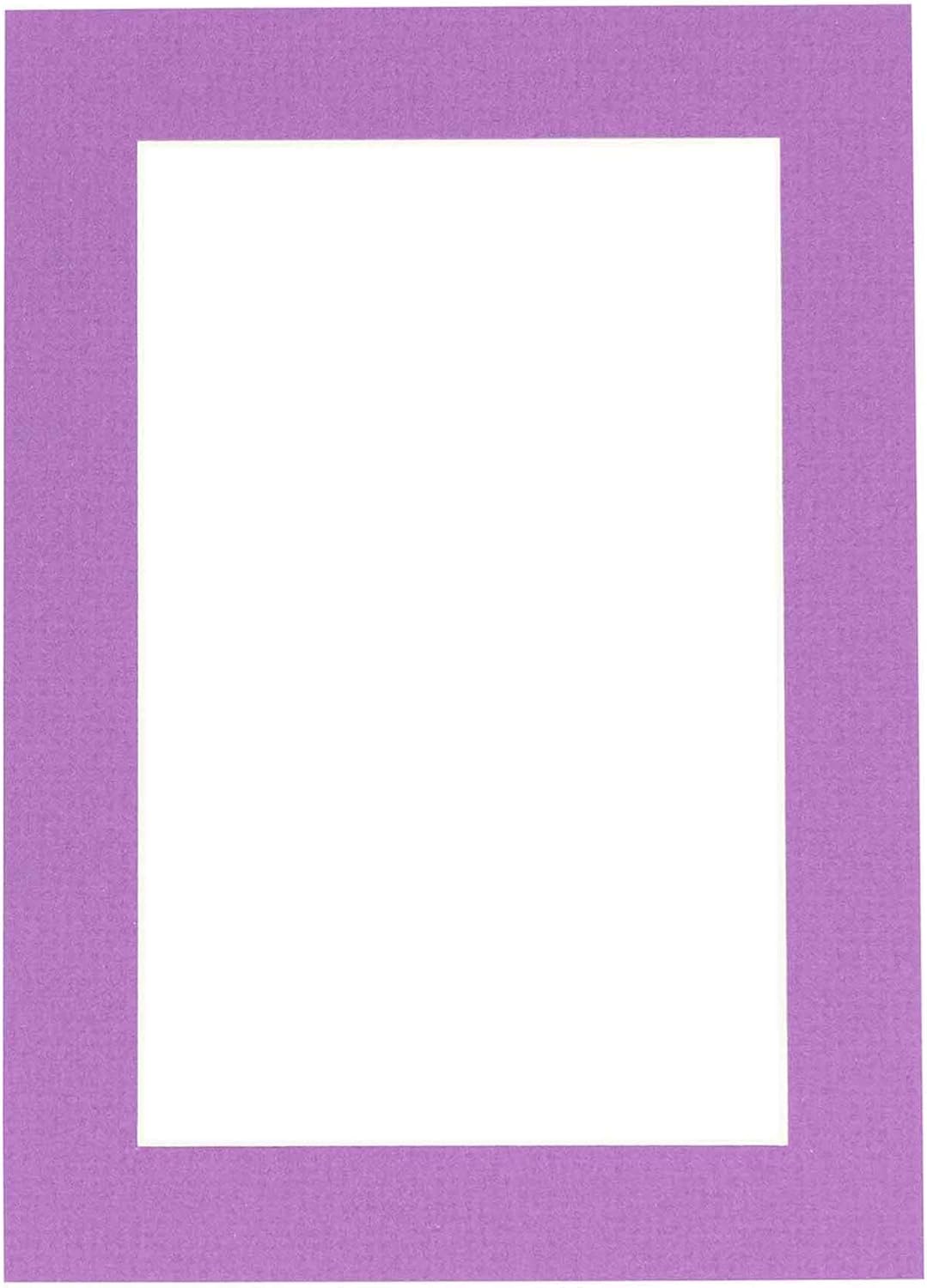 5x7 Mat for 8.5x11 Frame - Precut Mat Board Acid-Free Dark Purple 5x7 Photo Matte Made to Fit a 8.5x11 Picture Frame, Premium Matboard for Family Photos, Show Kits, Art, Picture Framing, Pack of 1 Mat