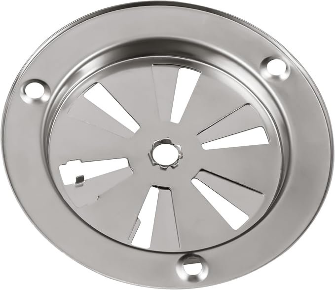 BBQ Smoker Air Vent Set, 4 Pieces Stainless Steel Grill Damper for Increased Airflow, Replacement Parts for Grill, Stove and Smoker