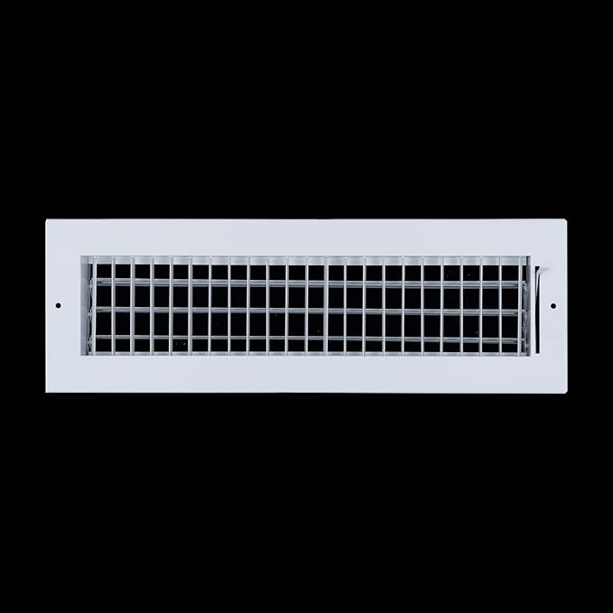 [4 Pack] Fits 16x4 Duct Opening Steel Adjustable Air Supply Grille by Handua | Register Vent Cover Grill for Sidewall and Ceiling | White | Out. Dim.: 17.75" X 5.75"
