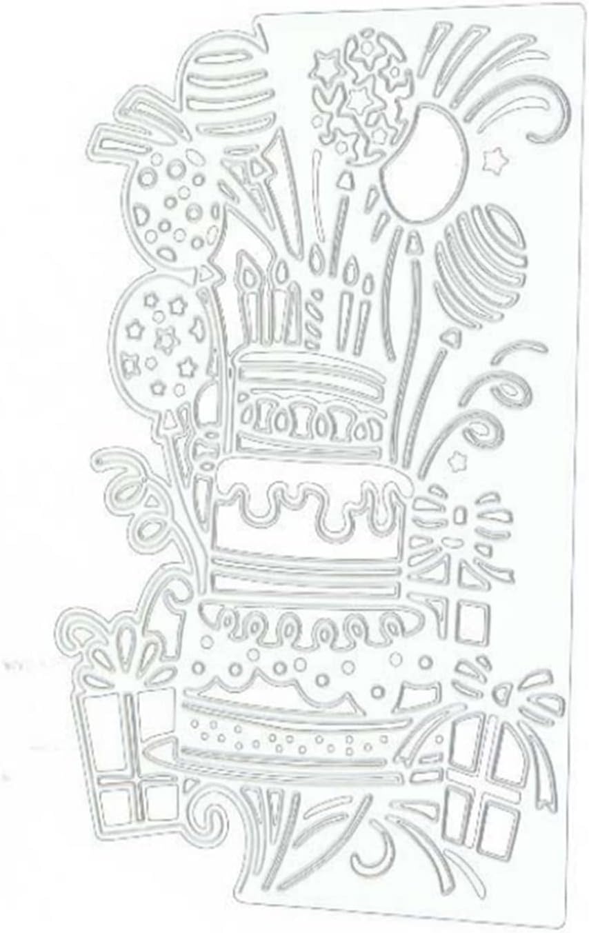 Ammsochy Cutting Dies Metal Stencils Scrapbooking Tools DIY Craft Carbon Steel Embossing Template for Paper Card Making Album Arts Crafts Supplies (Cake lace)