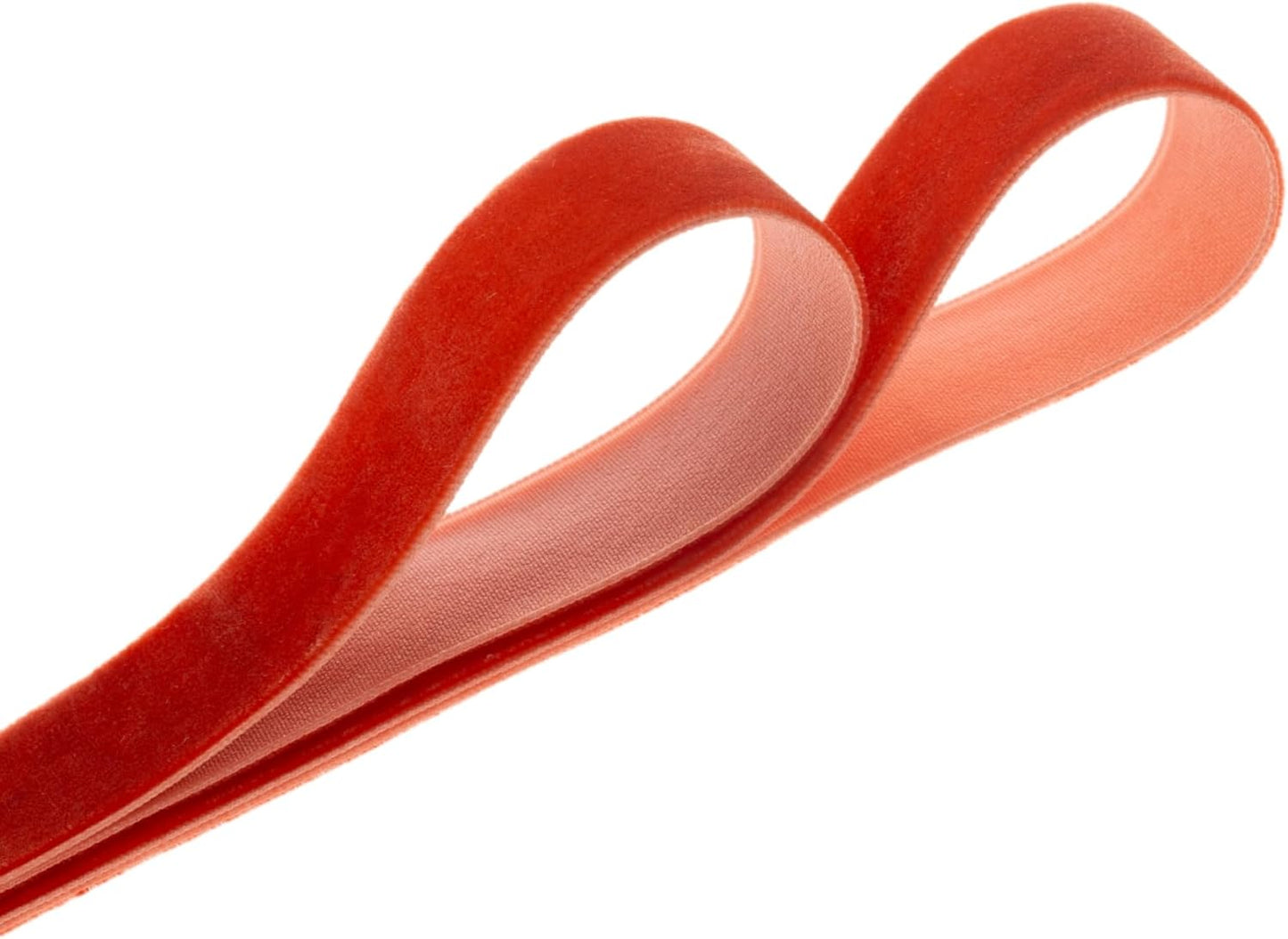 Vintage Terracotta Velvet Ribbon Christmas Ribbon for Gift Wrapping Crafts Christmas Tree Ornaments Garland Decorations, 1 Inch X 25Yd