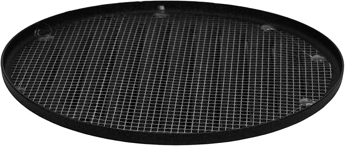Square Ventilation Grille / 5" Inch Inside Measurement/Black Metal Air Vent Louver - Inside/Outside use/Ø 6.25" Inch Outer Measurement