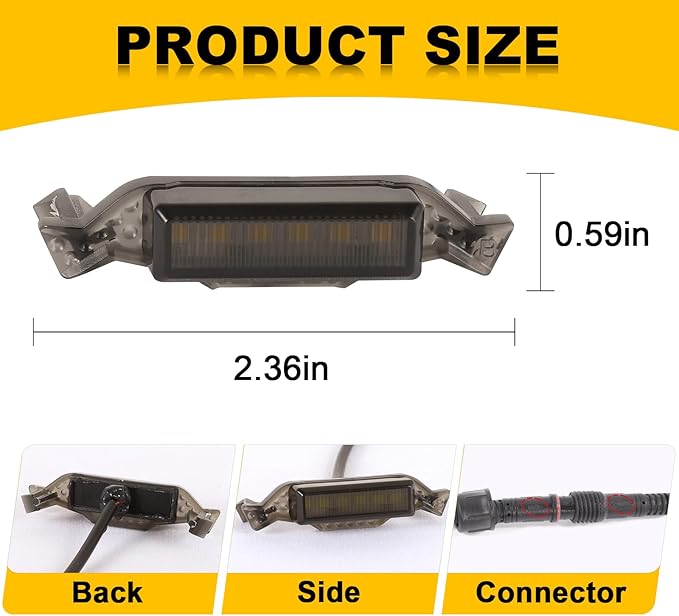 Led Grill Lights fit for 2019 2020 2021 2022 2023 Jeep Wrangler JL JLU Rubicon Sahara Sport Front Grille Grills Light Front Headlights Wrangler JL Jlu 2018-2023 Amber Accessories (JL Amber LED 6PCS)