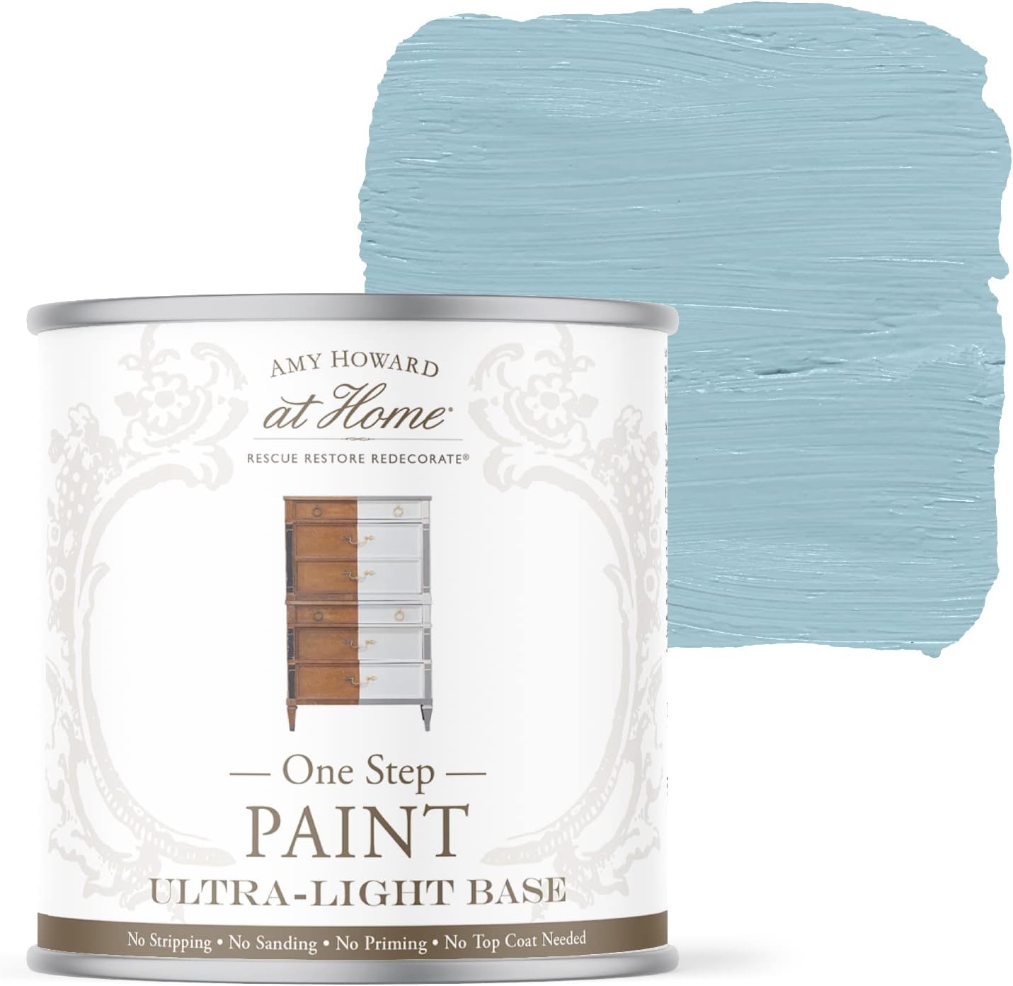 AMY HOWARD AT HOME Chalk-Based One Step Paint for Furniture, Cabinetry, Decor, Finish, and More | No Stripping, Sanding, or Priming | Ultra-Light Base | 32 Ounce | Credenza