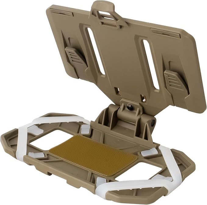 Plate Carrier Accessories Tactical Gear Molle Vest Phone Chest Mount Holder Agilite - Fits Screen Size 4.7"-6.7"(Coyote Brown)