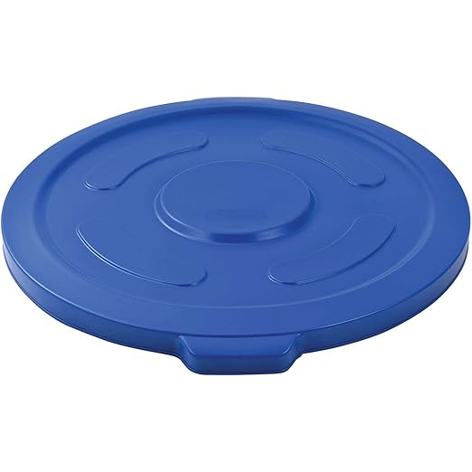 Global Industrial 55 Gallon Garbage Can Lid, Blue