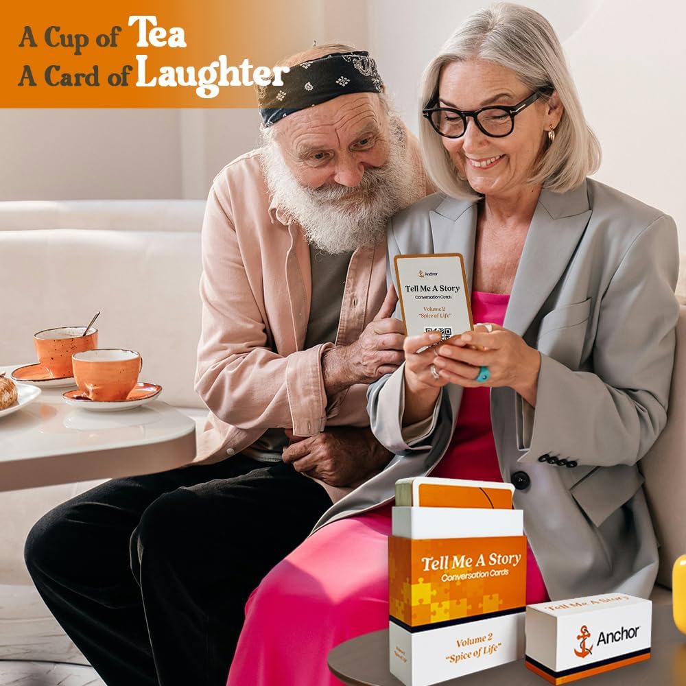 Conversation Starter Cards - Fun Prompts for Families, Friends, Seniors & Couples - Family Conversation Cards & Card Game for Couples (Volume 2)