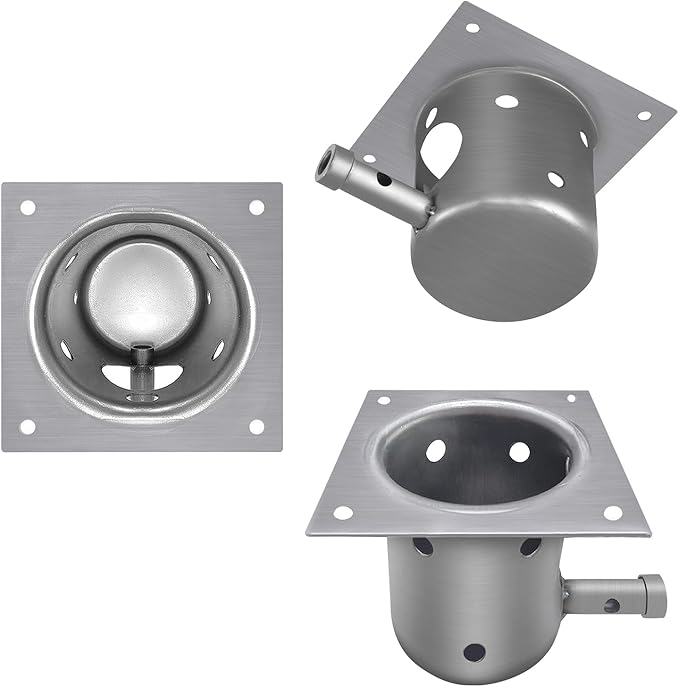 Replacement 7 Holes Firepot and AC Hot Rod Combo kit for Traeger Pellet Grill & Smoker, Burn Pot Assembly Parts for Pit Boss, Camp Chef, Z-Grills (KIT0396, 74254)