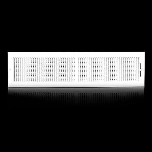 30x6 Vent Register [Duct Opening], Vent Covers for Home Ceiling, Two-Way Ventilation Register, Adjustable Solid Steel Wall Register Vent Cover (30"W x6"H [Duct Opening])