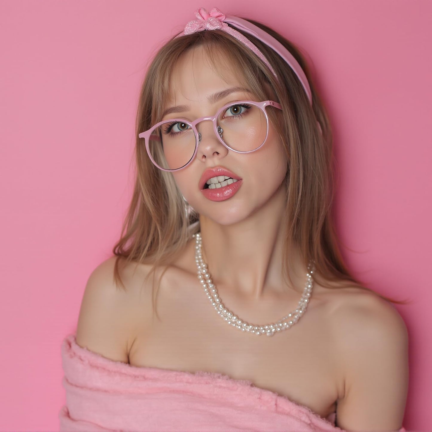 Kate Seamless Paper Backdrop for Photography Solid Pink Backdrop Paper (106.8''x32.8' Baby Pink)