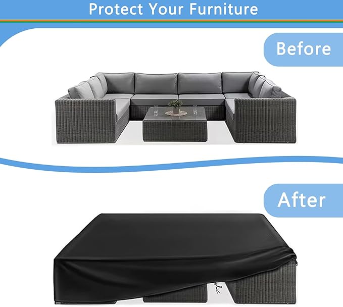 Custom Outdoor Waterproof Covers, Customized Furniture Protector Heavy-Duty Waterproof Cover for Table Chair Set and Garden Sofa