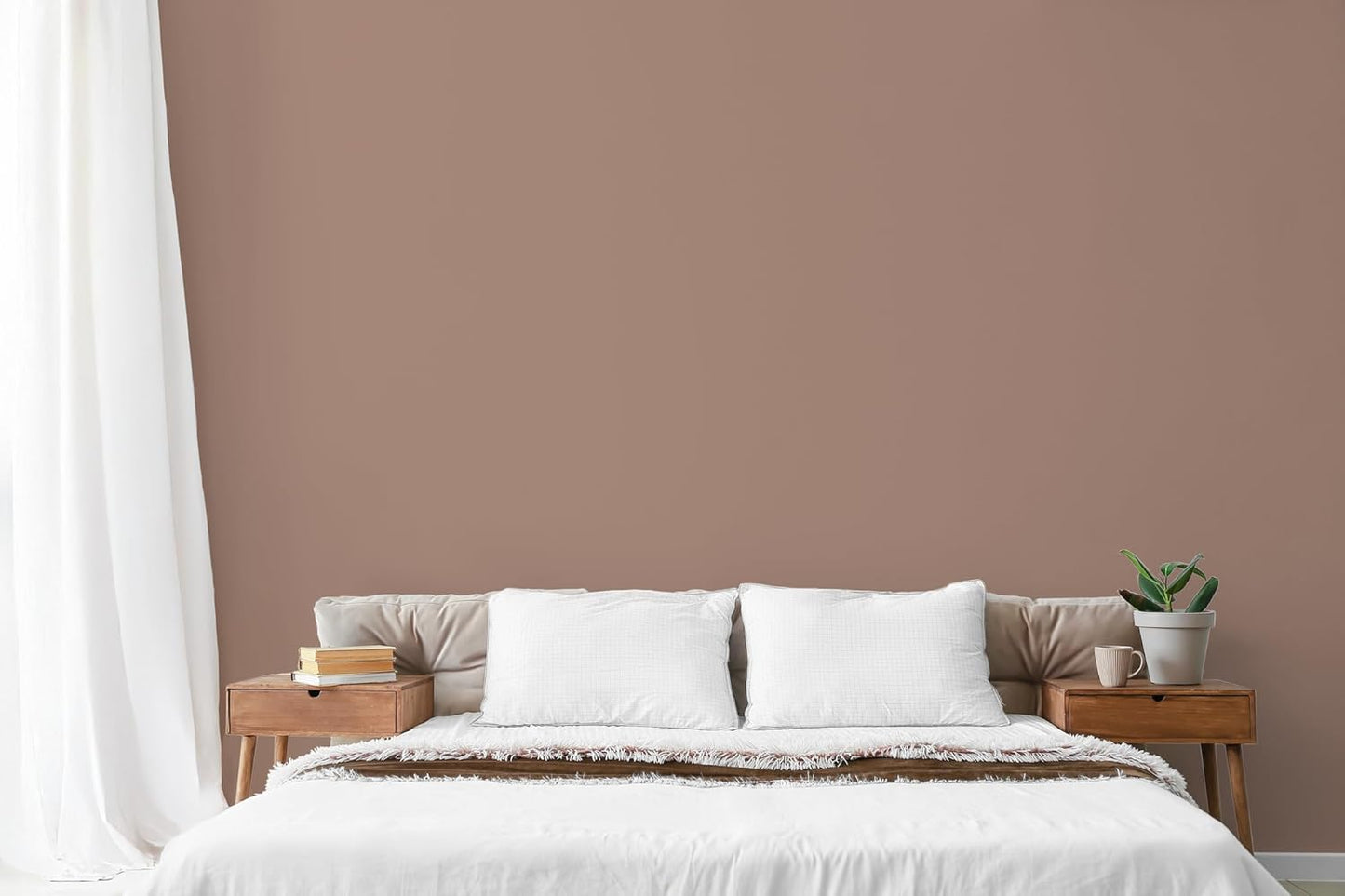 EVOLVE Paint & Primer: Environment-friendly, Low Sheen with One-coat Coverage for Interior & Exterior surfaces (Feather Brown, 5-Gallon)