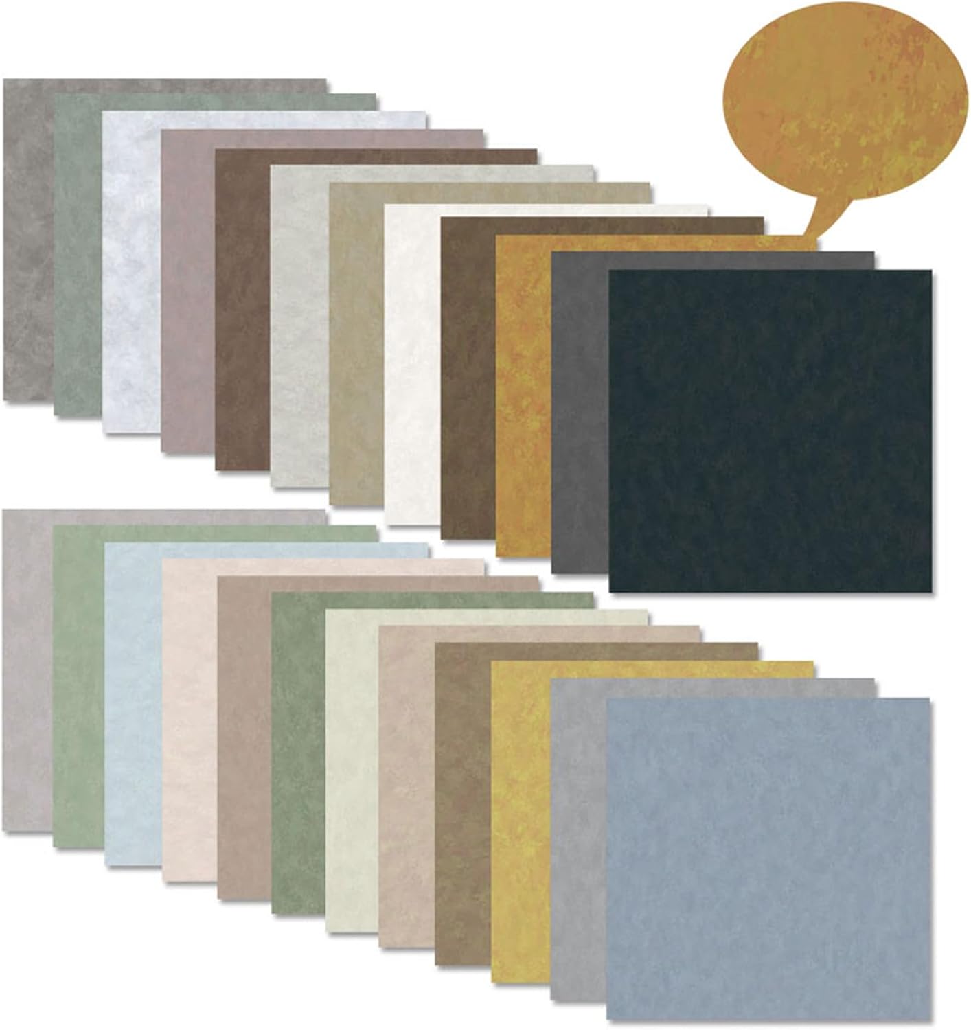 Scrapbook Paper 12x12 Solid Colors, 24 Sheets Earth Tones Crafting Papers, Double-Sided Patterned Decorative Paper Assorted Colors for Origami Classroom Crafting Projects (Earth Tone, 12x12 in)