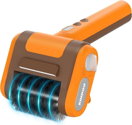 Electric Rechargeable Grill Brush,Grill Cleaner for Outdoor Grill with 800 RPM Motor - Bristle-Free Stainless Steel Grill Cleaner with LED Light for BBQ, Heavy Duty Grill Cleaning Tool (Champagne)