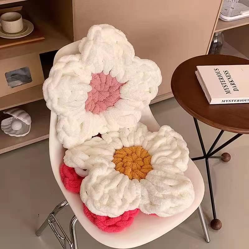 DDL&HEXI 4 Pack Super Chenille Chunky Yarn, Blanket Making Kit, Jumbo Knitting, 4x8oz (226g) per Bag, Soft for Crochet, Knitting, and DIY Projects (Olive Green-4)