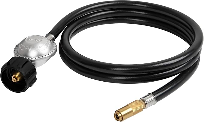 SHINESTAR 6 Feet Propane Regulator and Hose for Blackstone 17 & 22 Inch Tabletop Griddle, Connect to 5-20 LB Propane Tank