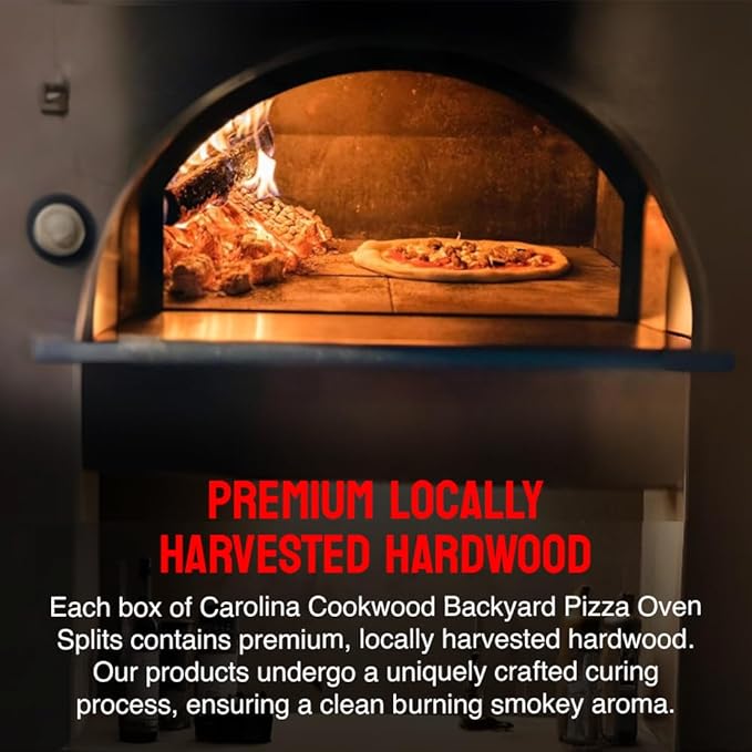 Mini Pizza Oven Wood, 6‑Inch Firewood Logs, Cherry Hardwood Splits for Portable Wood-Fired Pizza Ovens, USA Made, Sustainably Milled, Approximately 12-14 lbs