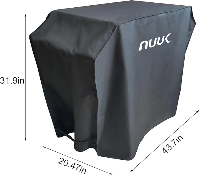 NUUK 20x30IN Waterproof Outdoor Cooking Station Cover, Heavy Duty UV Resistant BBQ Grill Table Cover for Pizza Oven Cart and Kitchen Prep Island