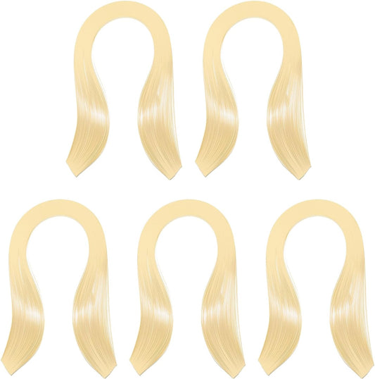 PATIKIL Quilling Strips Paper 600pcs 5mm 39cm Origami Paper Quilling Kits for Art DIY Hand Craft Christmas, Beige