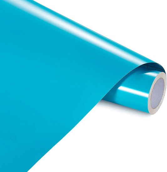 Ant Smart Adhesive Permanent Vinyl Compatible with Cricut Explore and Maker Series Without Cutting Mats, Create DIY Projects, Decals, Stickers & More (Light Blue, 13inch x 15ft)