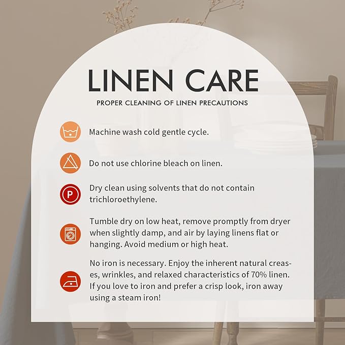 MIULEE Linen Cotton Blend Tablecloth Rectangle, Luxury Waterproof Stain Resistant Durable Farmhouse Oblong Table Cloth for Dining Party Christmas Weddings Birthday, 52 x 70 inch, Navy Blue
