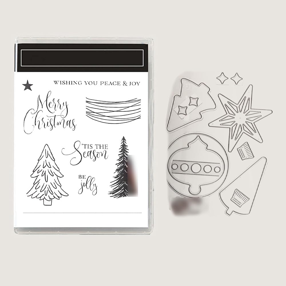 2025-2026 Stamps and Dies for Card Making, Stamps and Dies Set 2025 for Christmas and Halloween, Die Cut DIY Various Festivals Album Scrapbooking Birthdays Greeting Card (M4296)