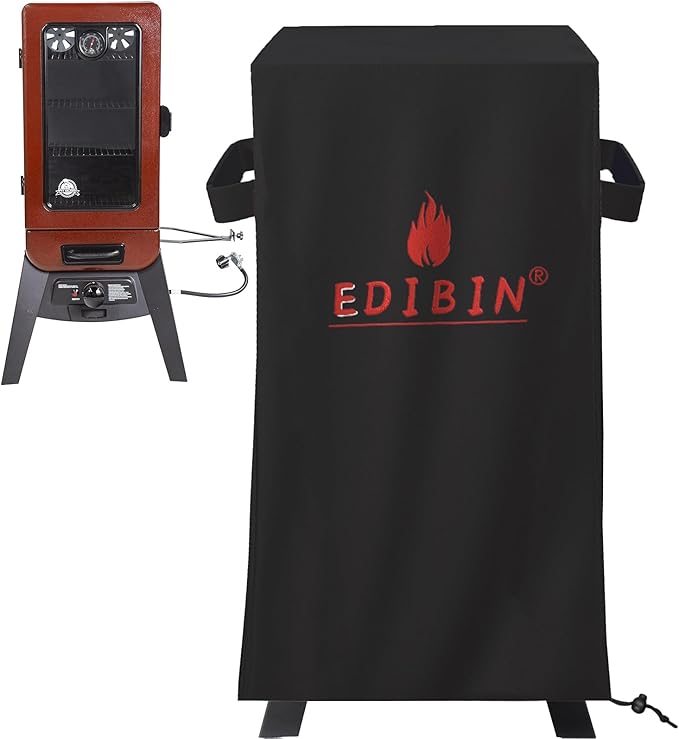 Smoker Cover for Pit Boss Grills PBV3G1 Vertical Smoker, 600D Waterproof Grill BBQ Cover for Pit Boss 3 Series Propane Gas Smoker PBV3G1-23" D x 22" W x 47" H