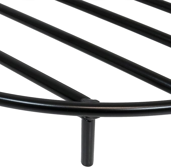 Sunnydaze Round Fire Pit Grate - Elevated Wood Grate for Fire Pit - Heavy-Duty Steel Log Grate for Outside - 36-Inch