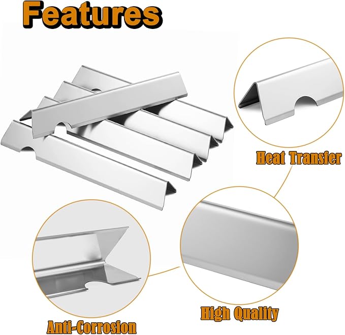 Genesis II E-310 Grill Parts Replacement for Weber Genesis II E310 II SE-310 II E-335 II E335 II E-315 Stainless Steel Genesis 2 Grill Parts 66795 Flavorizer Bars 66685 Heat Deflector 66095 Grates