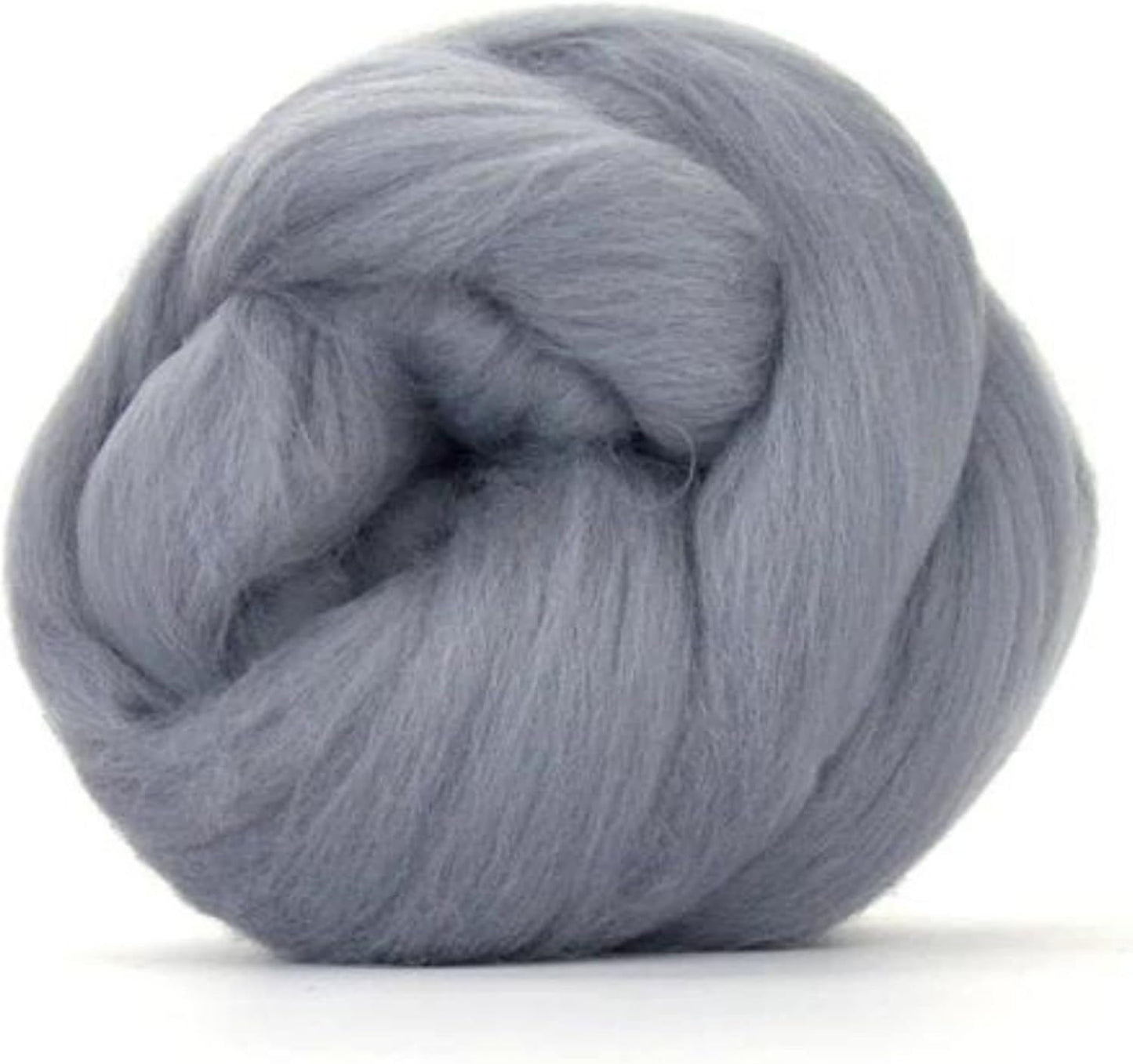 Revolution Fibers Merino Wool Roving | Premium Combed Wool Top | 22 Micron, Perfect for Felting Projects, Spinning, Wall Hangings and Tapestry (Ash)
